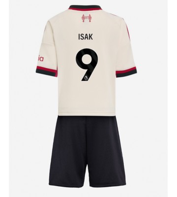 Lacne Dětský Futbalové dres Liverpool Alexander Isak #9 2025-26 Krátky Rukáv - Preč (+ trenírky)